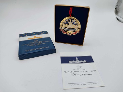2011 - Christmas Ornament - The Capitol - Washington, DC - 24K Gold Finish - Picture 6 of 6