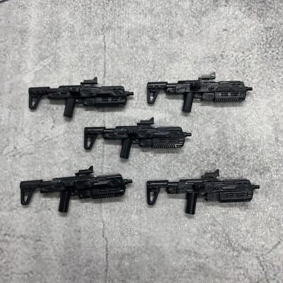 5pack SciFi Long Blaster rifle Weapons Accessories for  Minifigures D8b522