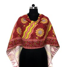 Indian Cotton Kantha Fashion Scarf Reversible Bohemian Handmade Shawl Band Ak