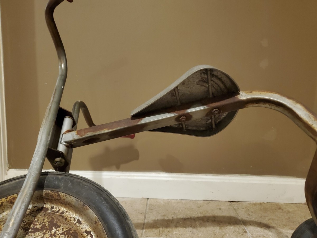 RARE VINTAGE Angeles Trike Metal Tricycle Bike Scooter Childs