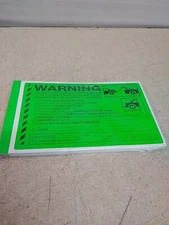 Lot Of 50 5" X 8" Parking Violation Stickers Fluorescent Green D-2053