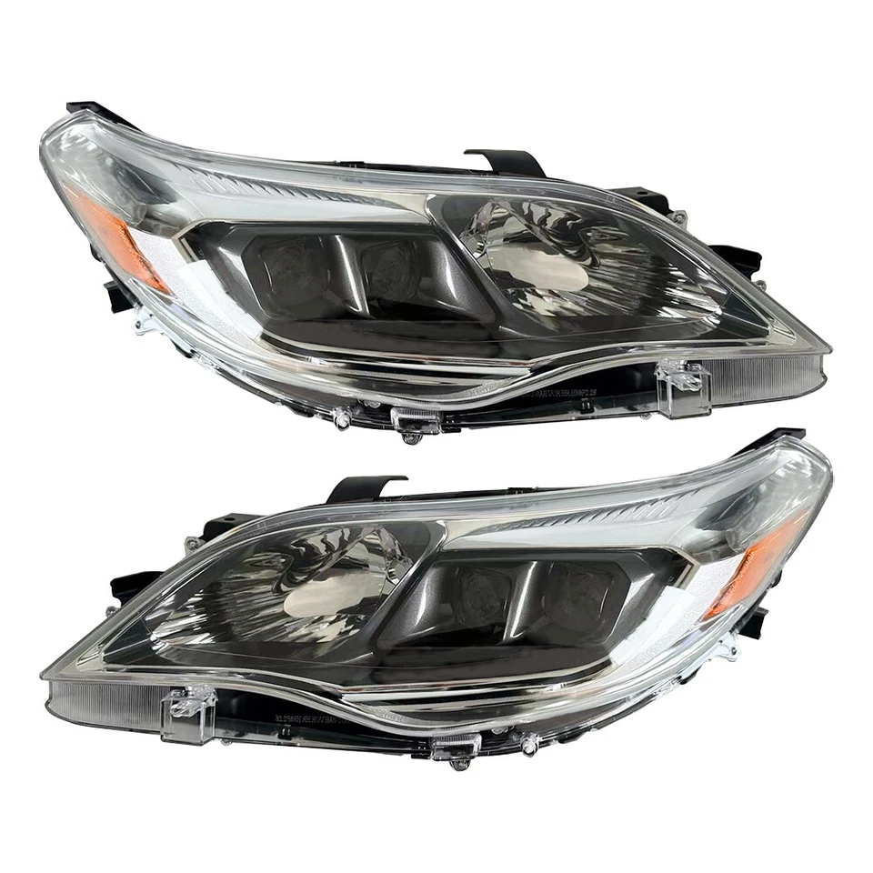 Headlight Assembly For 2013-2018 Toyota Avalon Clear Lens LH+RH Pair Halogen Foto 2 de 4