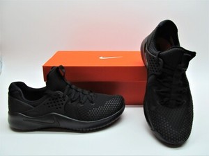 black mesh nike trainers