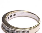 14k White gold .99CT SI2 I natural diamond channel set wedding band ring 4.6g — photo 5