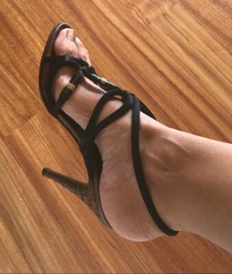 Bottega Veneta sandali Donna colore Nero pelle 37 Tacco 10cm