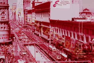Travel Slide Photo GAF Pana-Vision San Francisco Market St. Subway Construction 