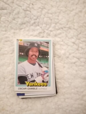 M17d3 BASEBALL Trade Card Donruss 1981 No 229 Oscar Gamble 