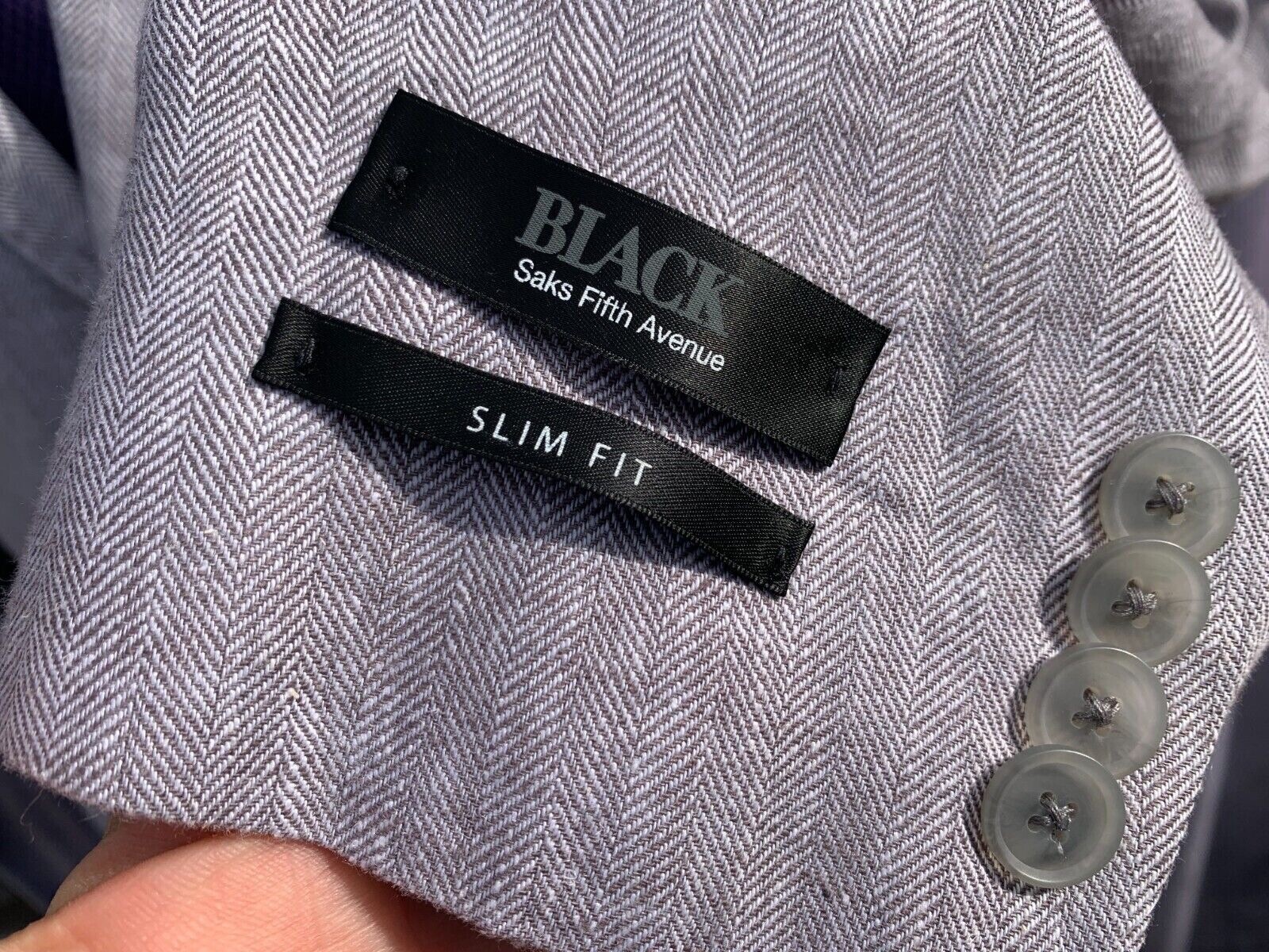 ⭐️ NEW SAKS FIFTH  AVENUE SLIM MANZONI LINEN  SPORT COAT JACKET LARGE 42 ⭐️