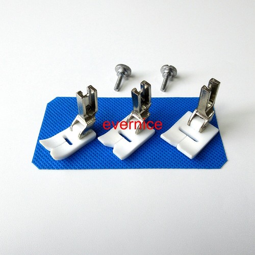 3 Pcs Zigzag Teflon Foot For Singer 20U Brother B651,B652 sewing
