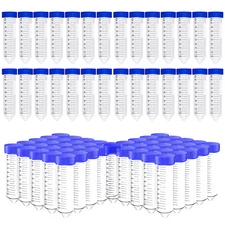 100Pack 50ml Centrifuge Tubes Plastic Test Tubes with Caps Conical Tubes Vials