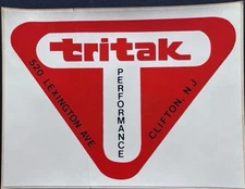 VRHTF VTG "ORIGINAL 60-70'S MOPAR TRITAK PERFORMANCE CLIFTON NJ" 6" X 8" STICKER