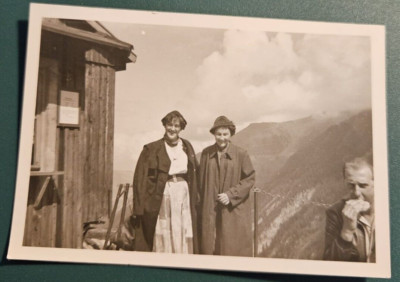 Women in the Mountains in Summer Break Hiking (9x6) Original Photo