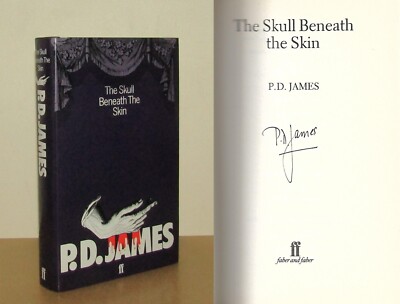 P D James - The Skull Beneath the Skin - Signed - 1st/1st 1982 First Edition DJ