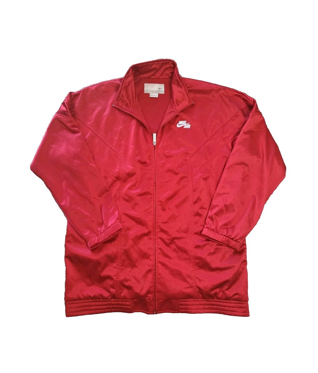 SACAI X NIKE Giacca vintage Nike Air full zip pista rossa uomo taglia XL poliestere