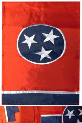 12X18 State of Tennessee Premium 12''x18'' Nylon Embroidered Sleeve Garden Flag 