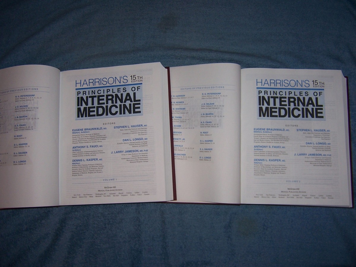 HARRISON'S PRINCIPALS OF INTERNAL MEDICINE/15th Ed/2 vols/HC
