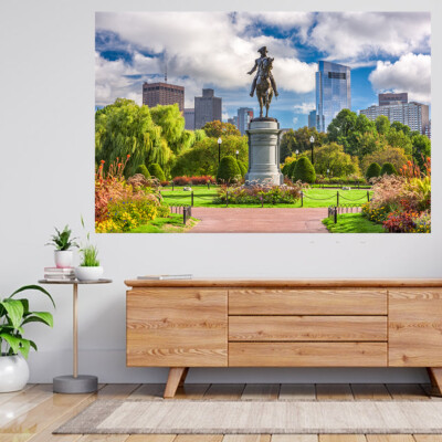 George Washington Monument Boston 3D Ansicht Wandsticker Poster Aufkleber A58