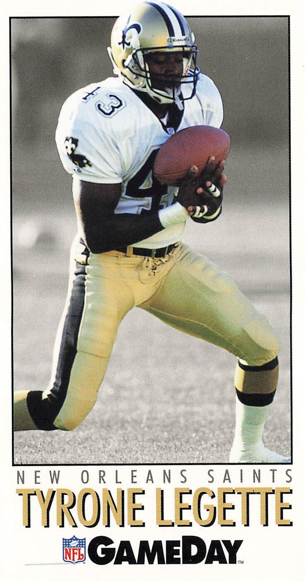 1992 GameDay #295 Tyrone Legette New Orleans Saints | eBay