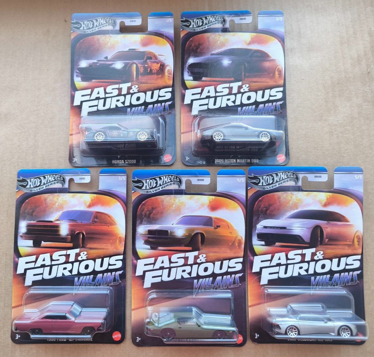 Hot Wheels 2025 FAST AND FURIOUS VILLAINS FULL SET 5/5 HNR88 HONDA