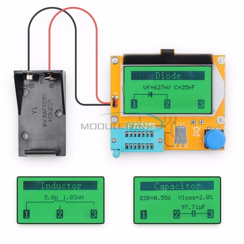 Transistor Tester LCR-T4 LCD Display M328 Diode Triode Capacitance ESR MOS - Picture 9 of 9