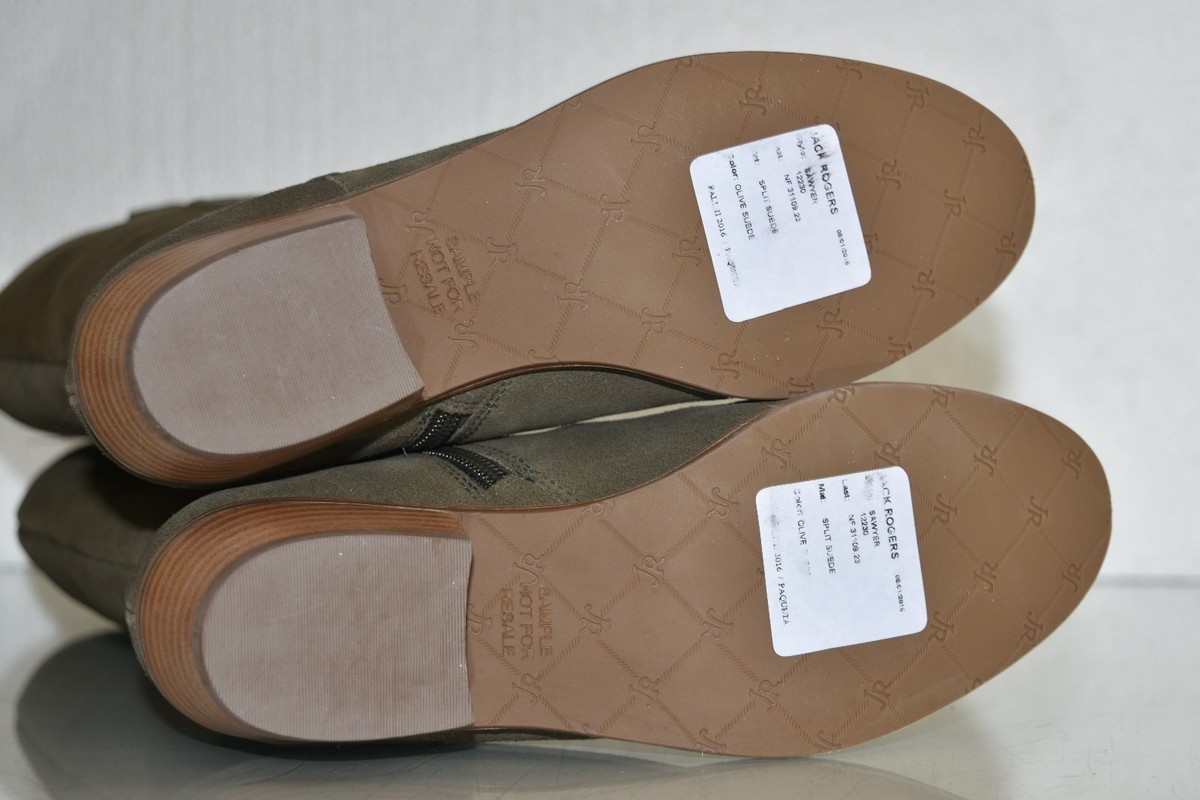 リリィ $198 NEW Jack Rogers SAWYER Suede Tall Boots Green Olive Shoes