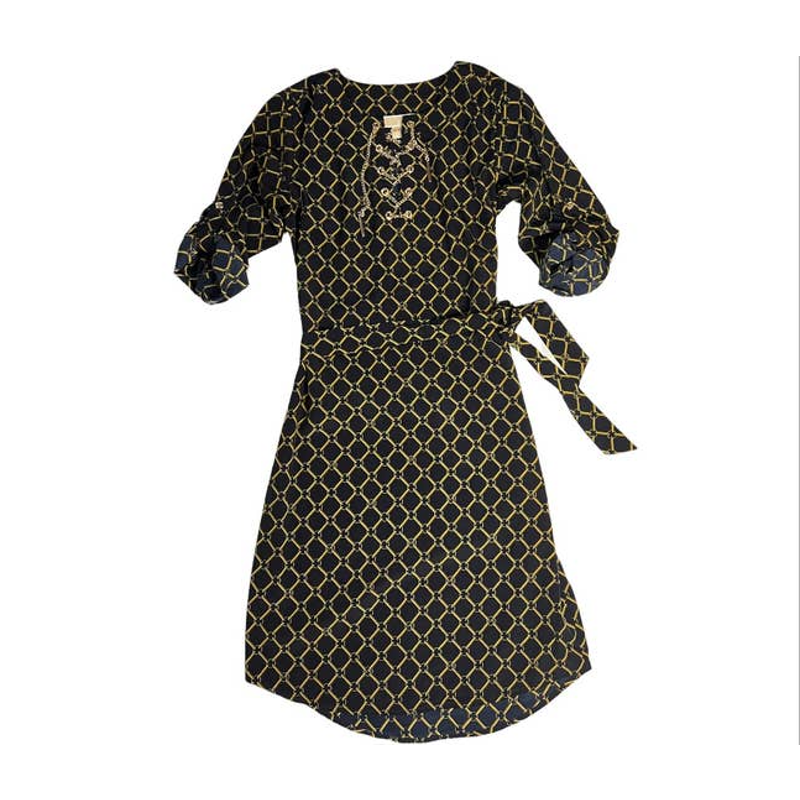 michael kors navy gold dress NWOT Michael Kors Navy& Gold Dress Sz XS