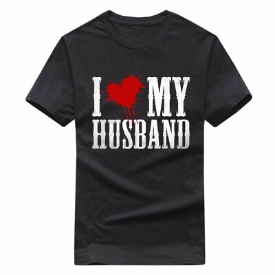I Love My Husband & Wife T-Shirt, Couple Valentine's Day