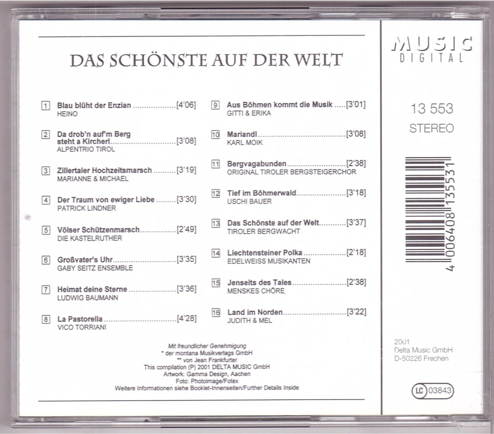 Das Schönste auf der Welt (CD 2001) - Bild 2 von 3