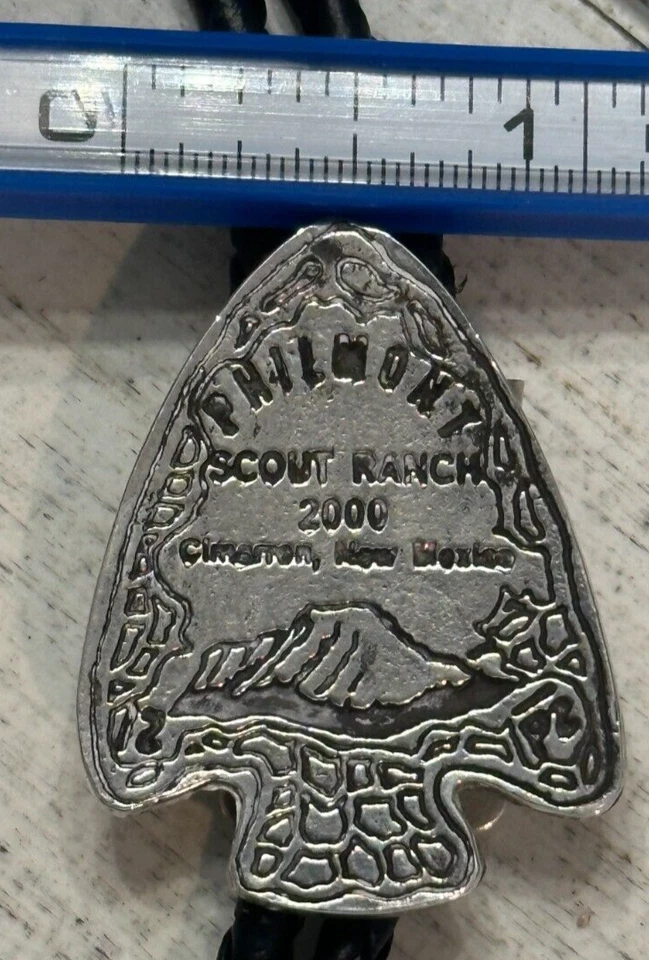 PHILMONT Scout Ranch СТЕРЛИНГОВОЕ СЕРЕБРО 2000 Наконечник стрелы Версия 1 БОЛО - Изображение 4 из 4