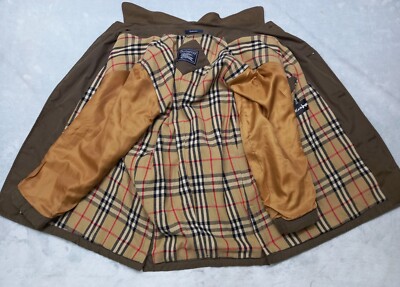 Vintage Burberry Quilted 80s Jacket Coat Nova Check Diamond Men