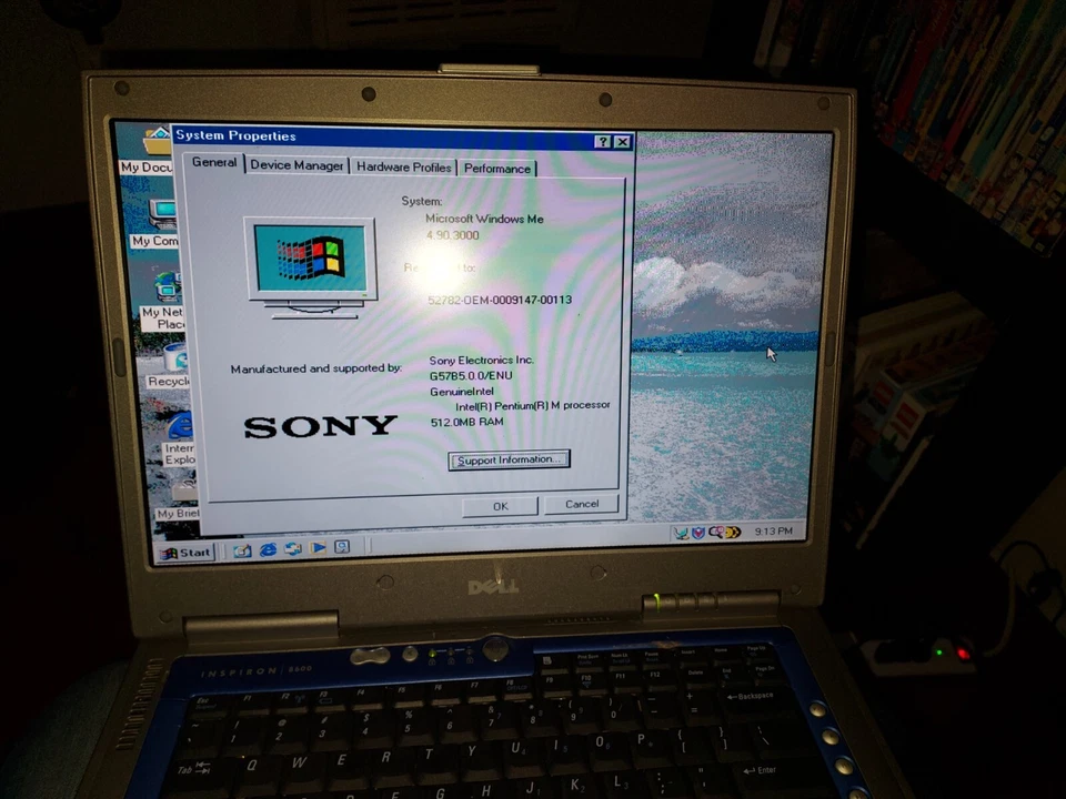 Laptop Dell Inspiron 8600 15,4" - ENCIENDE Y FUNCIONA PERO NECESITA REPARACIÓN - Foto 3 de 4