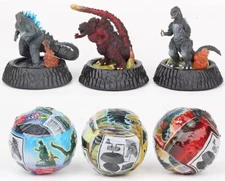 HG Gashapon HG Godzilla set of three. 1954,2016 &2019