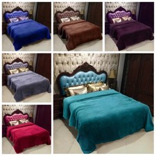 Lightweight Blanket Soft Bed Blankets 5 Solid Colors Throw Twin Queen King Size