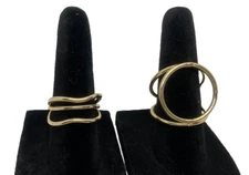 12 Adjustable costume golden like rings