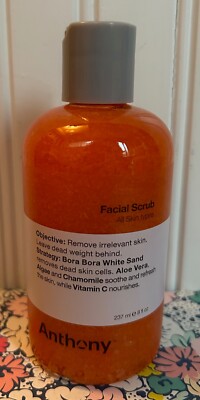 SEALED ANTHONY FACIAL SCRUB 8 oz Exfoliating Face Wash