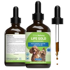 Pet Wellbeing Life GOLD Liquid Immune Dog  Cat Supplement, 4 FL Oz