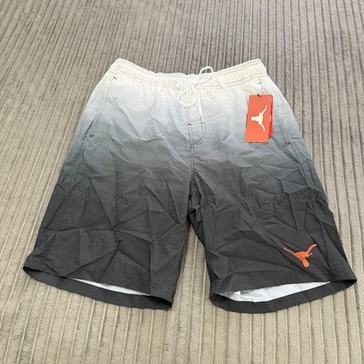 Texas Longhorns Swim Trunks Mens L Gray Mesh Lined Drawstring Shorts NCAA
