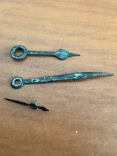 VINTAGE 16 SIZE WALTHAM RAILROAD POCKET WATCH HANDS 3PCS VERY WORN