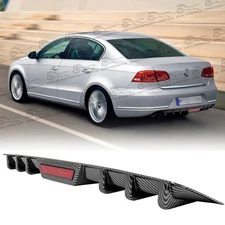 Carbon Look Rear Bumper Diffuser Lip Splitter Body Kits For Volkswagen Passat