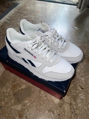 *NEU* Herren Reebok Sneaker Gr. 43 US 10 Classic Leather Grau Weiß Blau GX8750