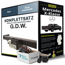 Für MERCEDES X-Klasse Typ 470 Anhängerkupplung starr +eSatz 13pol 17- NEU