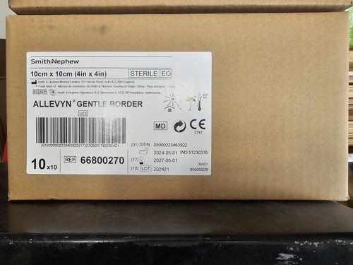 Allevyn Gentle Border Dressing 4" x 4" by SMITH & NEPHEW Ref66800270 - Picture 5 of 6