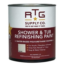 Shower & Tub Refinishing Paint Cream, 1 Quart Pack - Durable Bathroom Coating