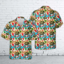 Tortoise Watermelon Beach Hawaiian Shirt
