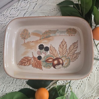 Vintage Denby Cotswold rechteckige Backform Steinzeug Ofen zum Tisch England
