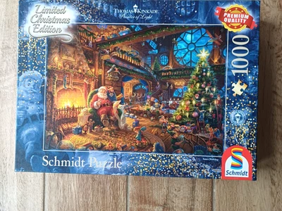 Der Weihnachtsmann und seine Wichtel Thomas Kinkade Schmidt Puzzle  1000 Teilen - Bild 1 von 2
