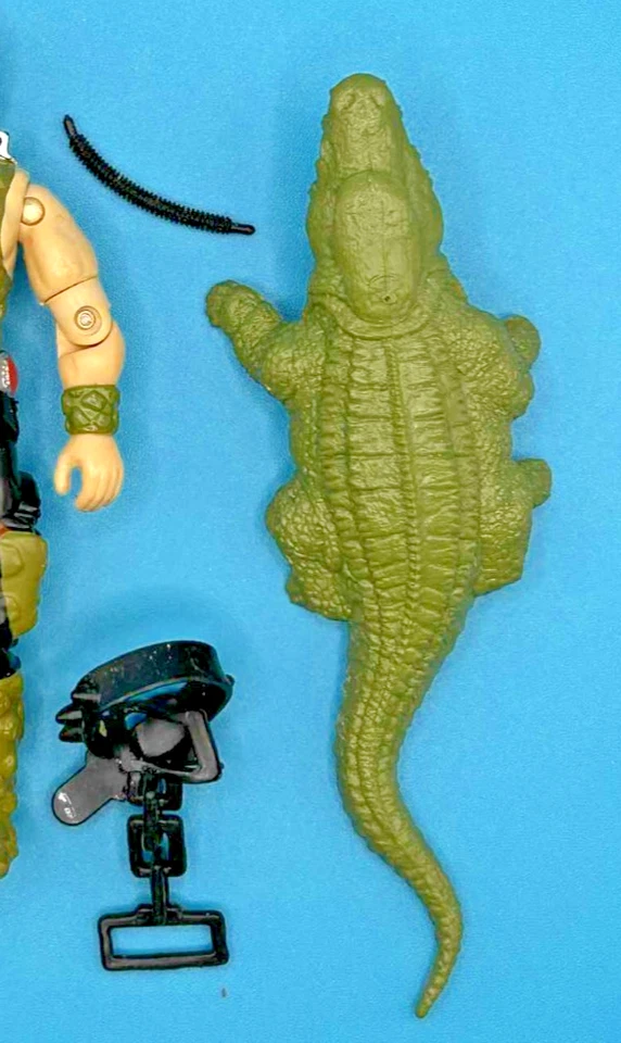 Figura Cobra Croc Master v1 1987 de colección G.I. GI Joe 3.75 ARAH Lote 100% Completo Foto 4 de 4