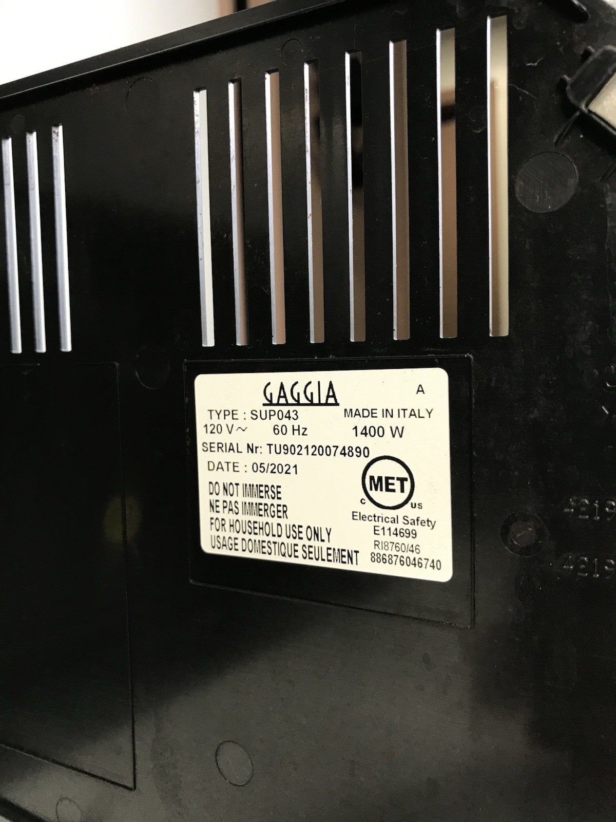 Italian Made Gaggia Anima Super-Automatic Espresso Machine - Missing Front Cover