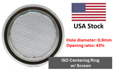 ISO Centering Ring with Screen ISO63 to ISO160