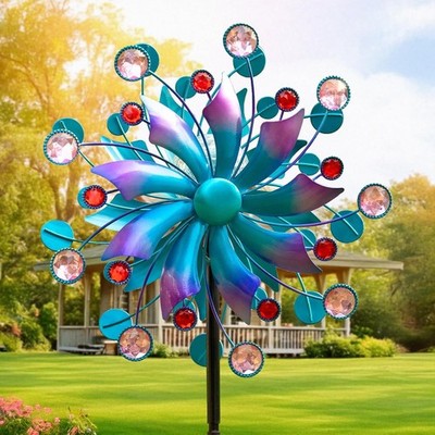 Large Metal Wind Spinner Outdoor Kinetic Garden Decor